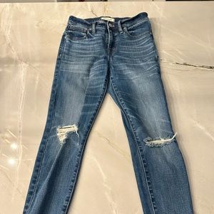 Madewell 9’ higher rise skinny skinny crop